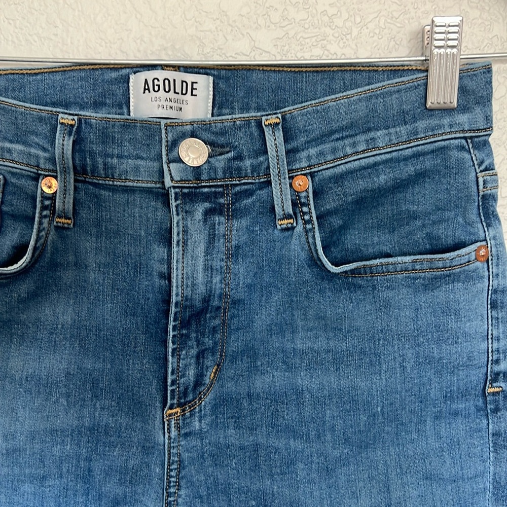 Agolde sophie crop jeans - med/light